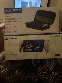 Sony PlayStation Portal with Auarte 12-in-1 Accessories Set