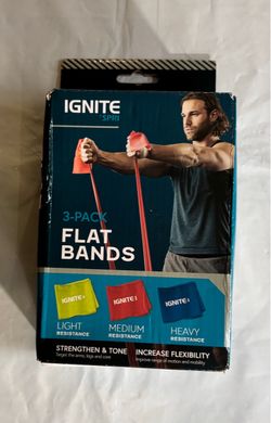 Ignite by SPRI 3-Pack Flat Resistance Bands