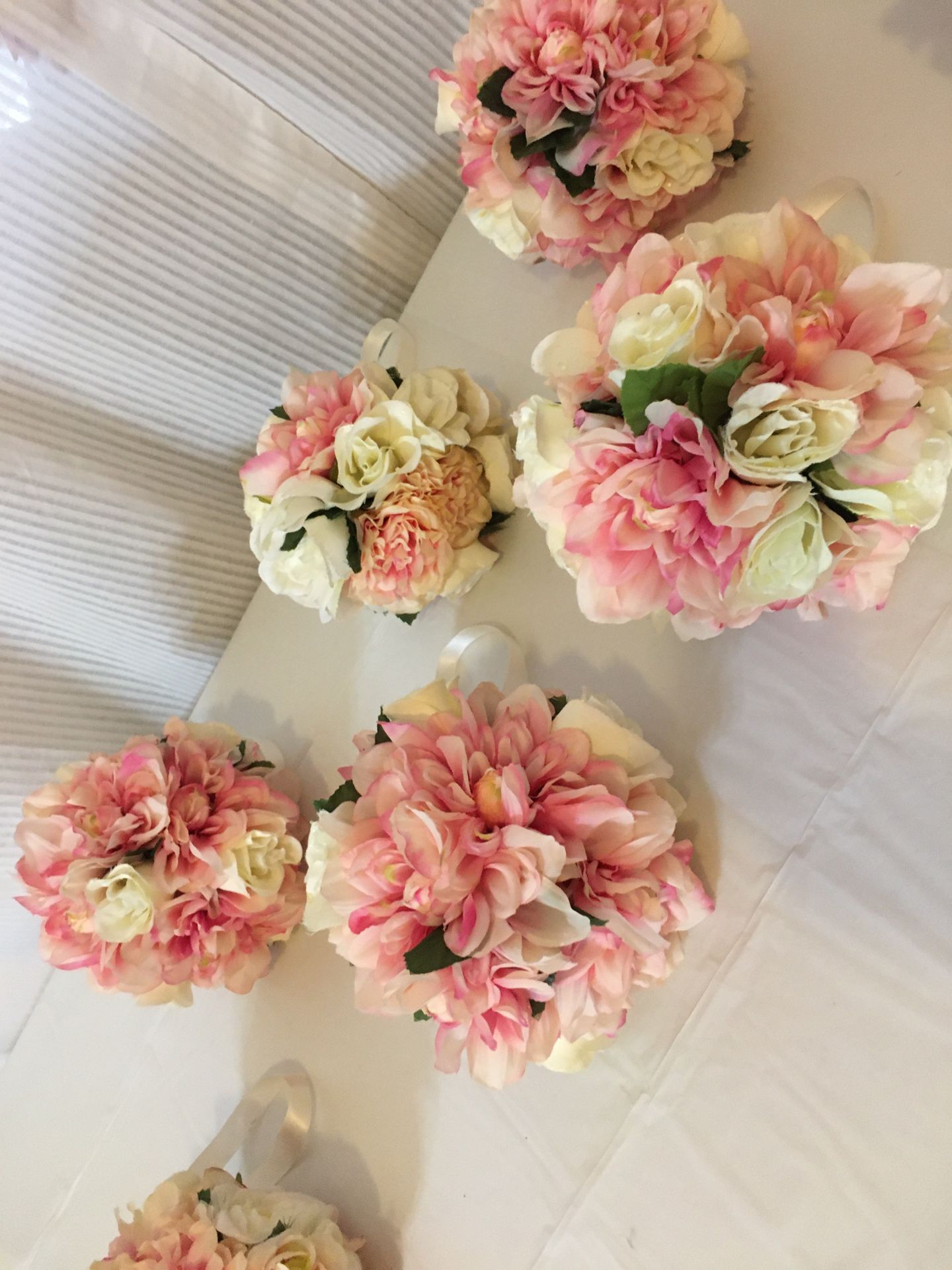Wedding Floral Balls Set Of 8