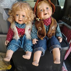 Large Vintage China Dolls