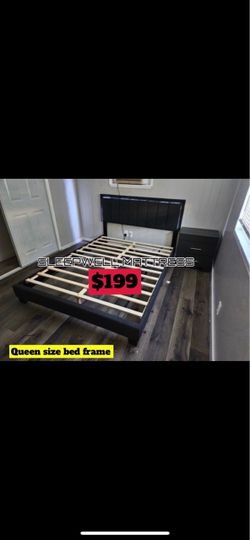Queen size bed frame only