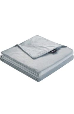 60''x80'' Grey Minky Duvet Cover, Removable Duvet Cover for Weighted Blanket