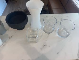 🪴 Modern Planters & Vases Bundle – Ceramic + Glass (Great for Decor or Plants)