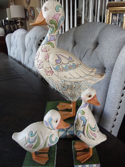 Jim Shore Duck Family Figurine Set of 3