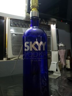SKYY Vodka Handmade Color Changing Lamp