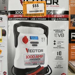 Vector 1000amp jump started 120psi