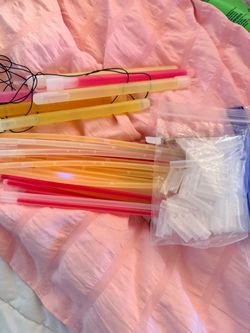 Glow Sticks Bulk Lot with Connectors