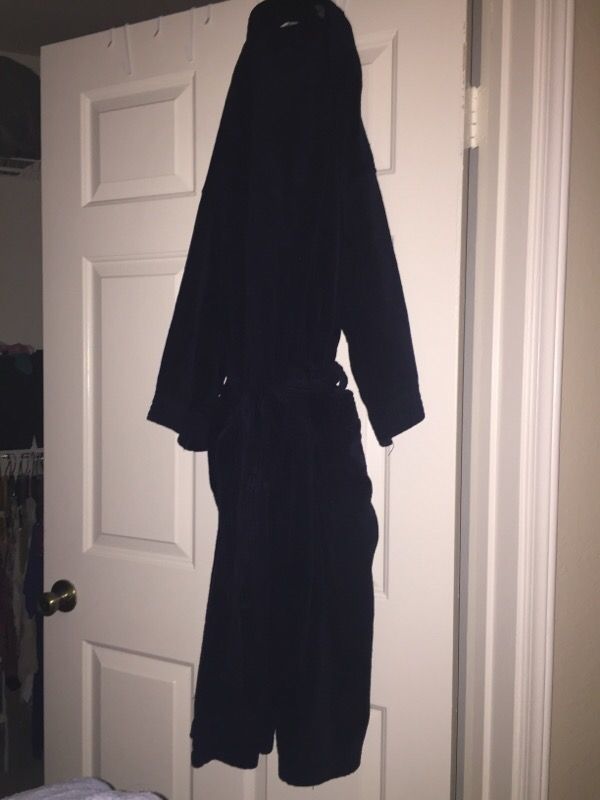 Cherokee blue terry cloth robe