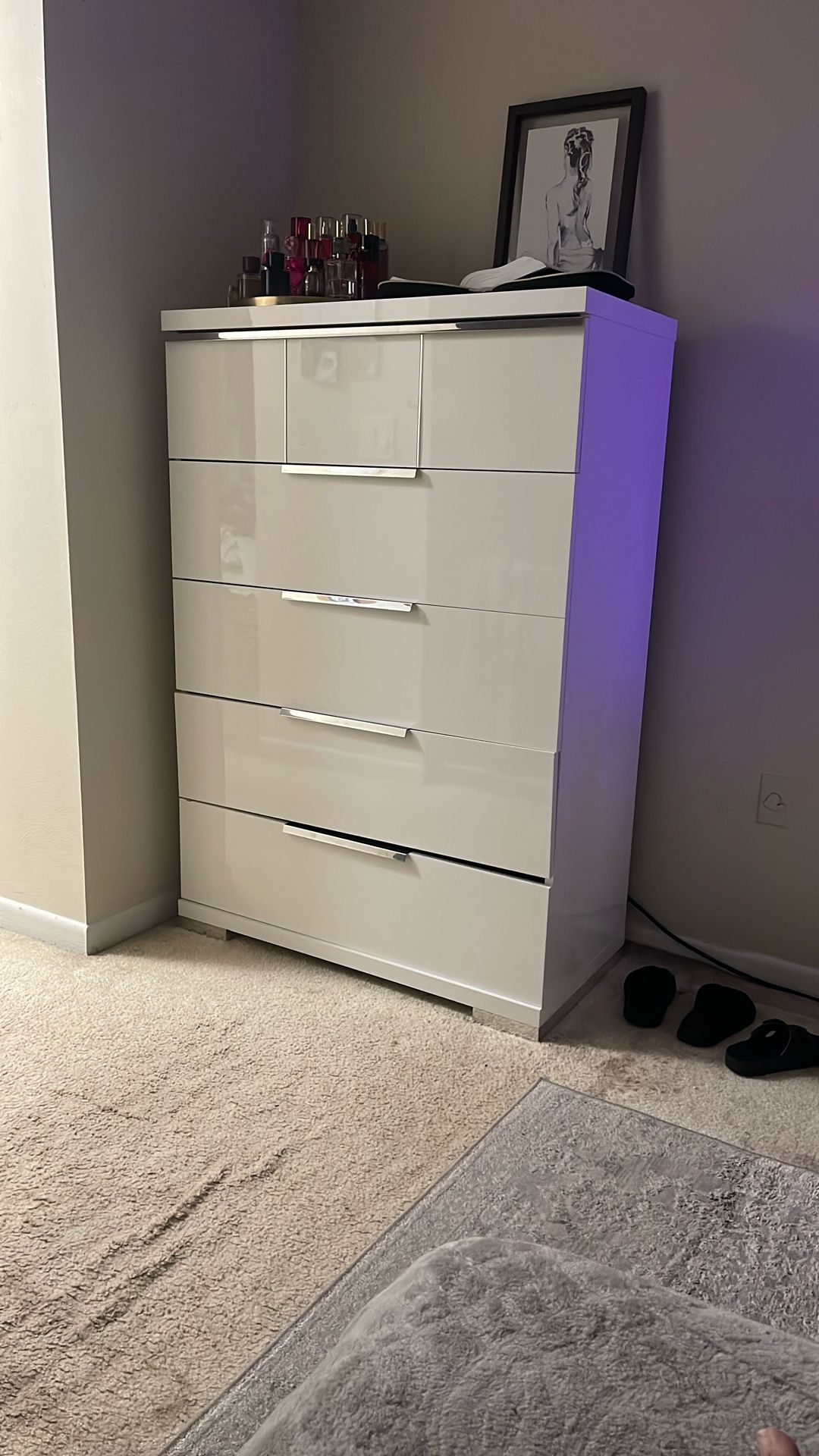 5 White Drawer Dresser