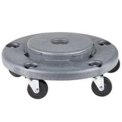 Lavex Janitorial Commercial Round Trash Can Dolly