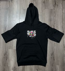 Black Left Point Mona Lisa graffiti hoodie size XL - Read Description