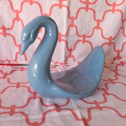 Vintage decorative ceramic Swan