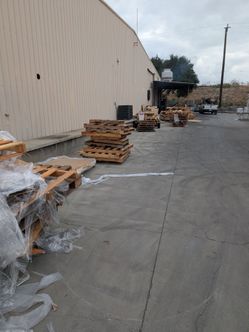 Lot of Used Wooden Pallets