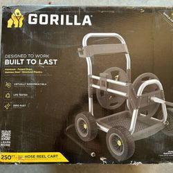 Gorilla 250 ft. Aluminum Heavy-Duty Hose Reel Cart