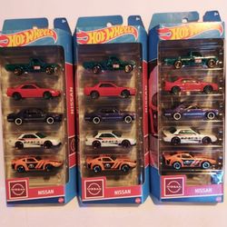 Hot Wheels Nissan 5 Pack