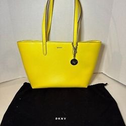 DKNY Yellow Shoulder Bag USED with dust bag