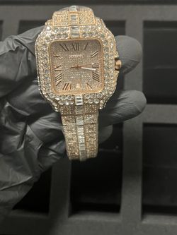 Rose Gold Diamond Baguettes Watch