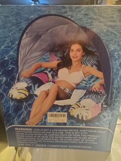 Pool Float with Canopy, Cup Holder