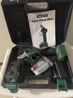 Garden Electric Pruning Shears with Case