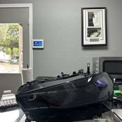 BMW X5 G05 LCI / X6 G06 LCI ORIGINAL SHADOWLINE BLACK LEFT DRIVER LED HEADLIGHT HOUSING 2024/2025