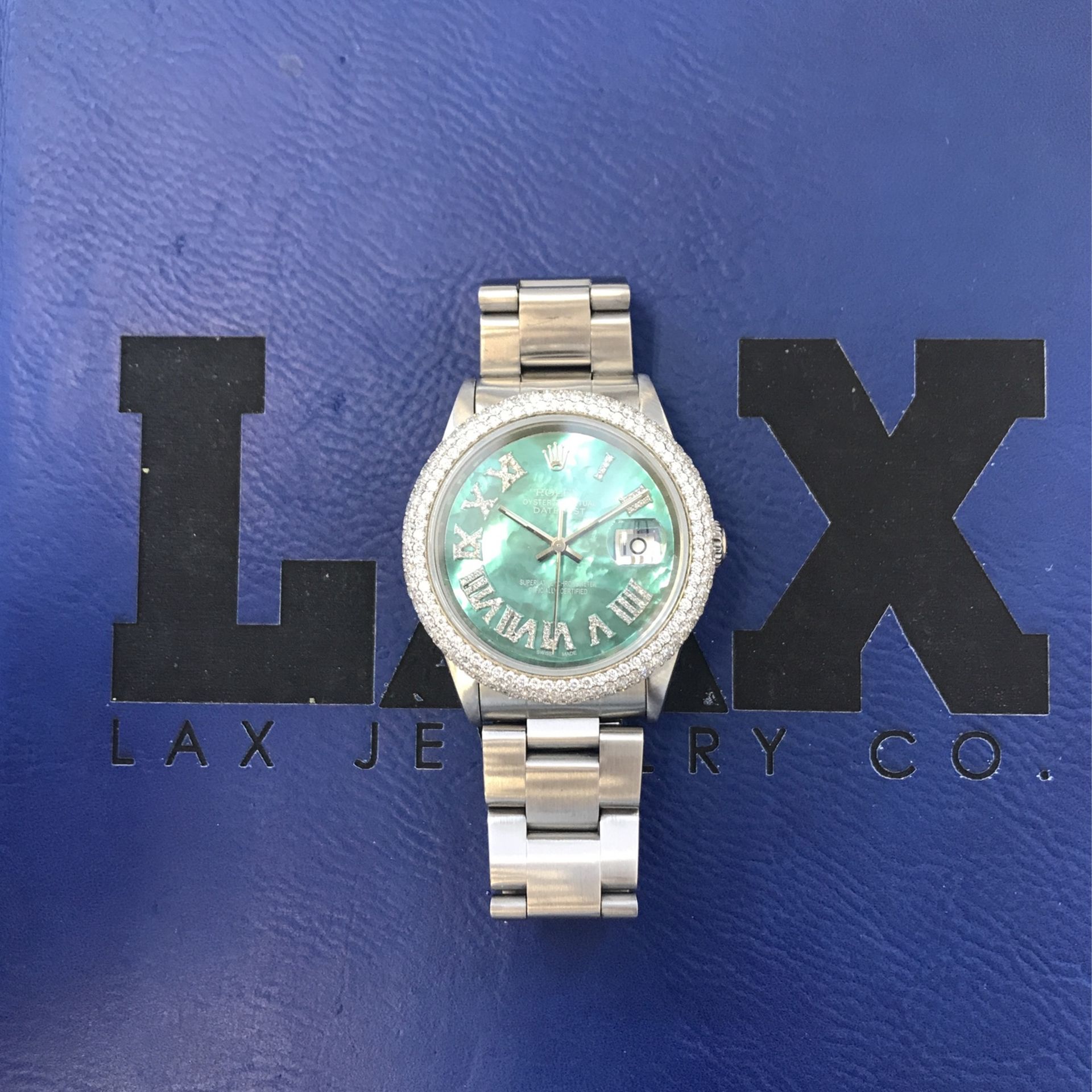 Rolex 36mm Tiffany Anniversary Diamonds Mint