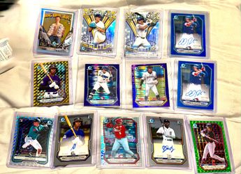 Bowman Chrome Baseball Card Lot with Autos