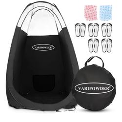 Brand New Portable Spray Tan Tent, Pop Up Self Tanning Tent Booth Professional Self-Tanners Large Tanner Spray with Carry Bag for Salon&Home Black