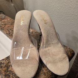 Clear Heels Slides