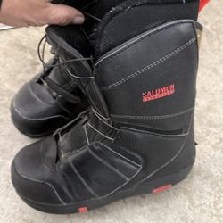  Salomon Faction Boa snowboard boot in black 25.5
