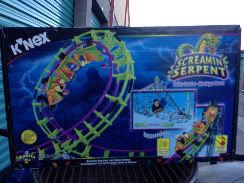 Knex screaming serpent roller coaster