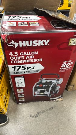 Husky 4.5 gallon air compressor 175psi