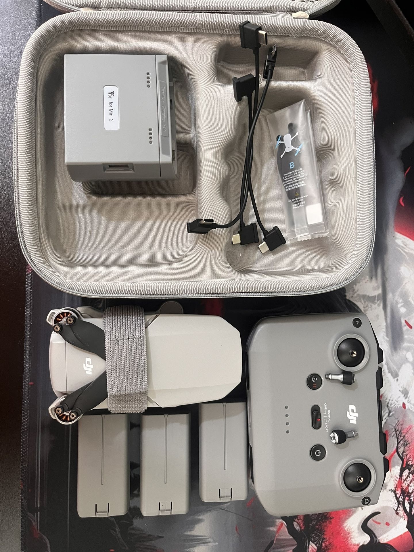 Dji Mini 4k Camera Drone. 1 Drone 3 Batteries 1 Carrying Case 1 Controller 1 Battery Hub 1 Usbc Charger. NO TRADES/FIRM PRICE
