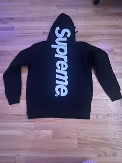 Supreme satin appliqué hoodie size large $80