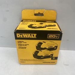 DEWALT 20V 5.0 Ah Battery, 2-Pack