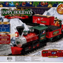 NEW EZTEC Happy Holidays Express 29-Piece Christmas Train Set