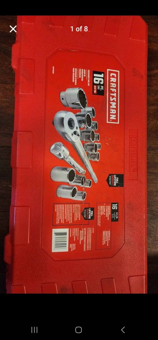 Craftsman 16 pc Sae 3/4 in. Drive Socket and Ratchet Set