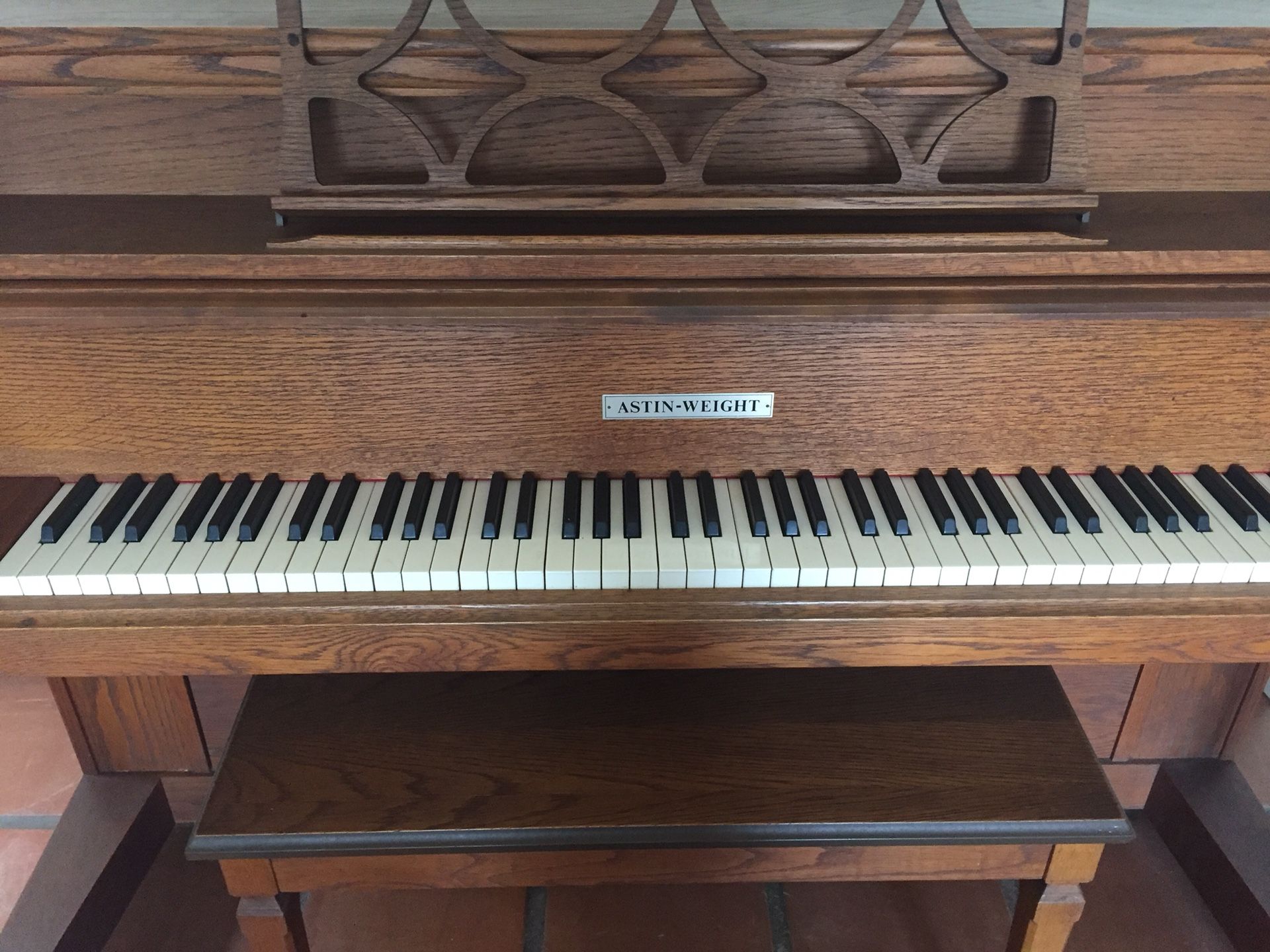 Astin-Weight 375 Upright Grand Piano and Bench