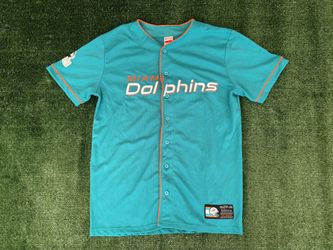 Miami Dolphins Baseball Style Jersey