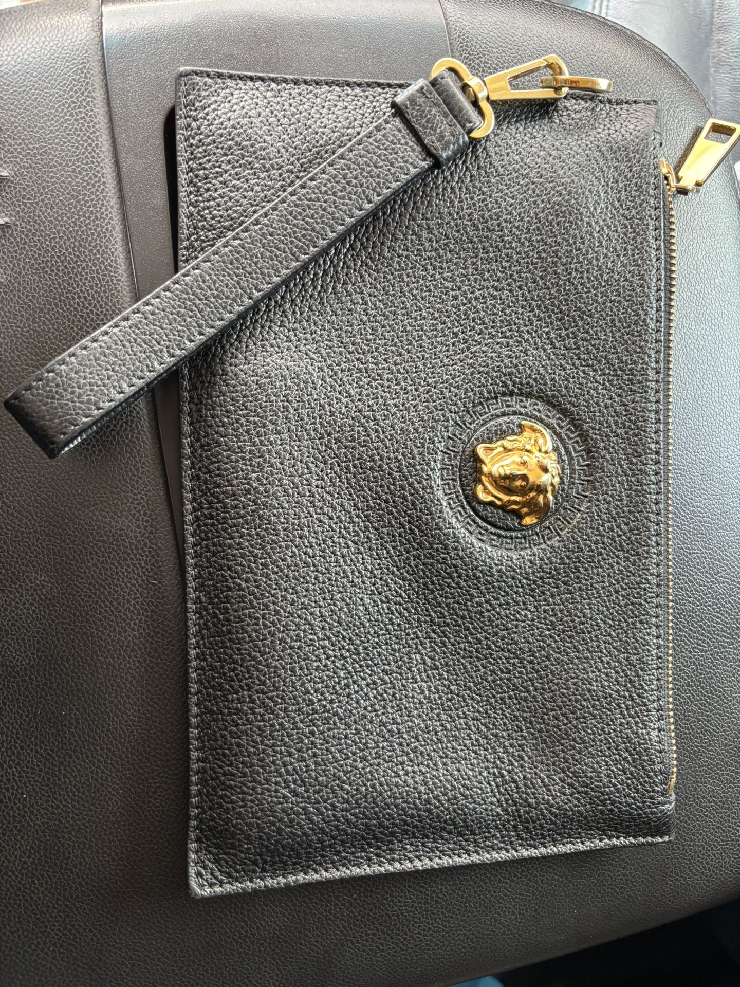 Versace Medusa Head Clutch/wristlet Pouch