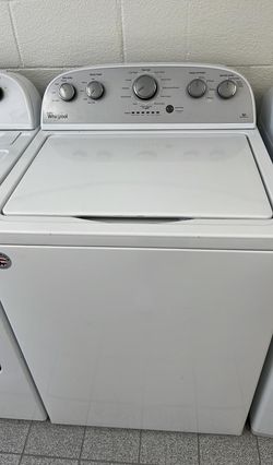 Whirlpool Top Load Washer & Dryer Set – Deep Water, Auto Dry, White