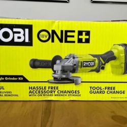 Brand New Ryobi One Angle Grinder + 2 Batteries 