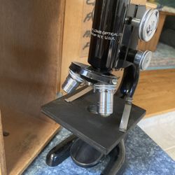 Vintage Heavy Bosch Loam Microscope