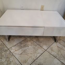 White Living Table