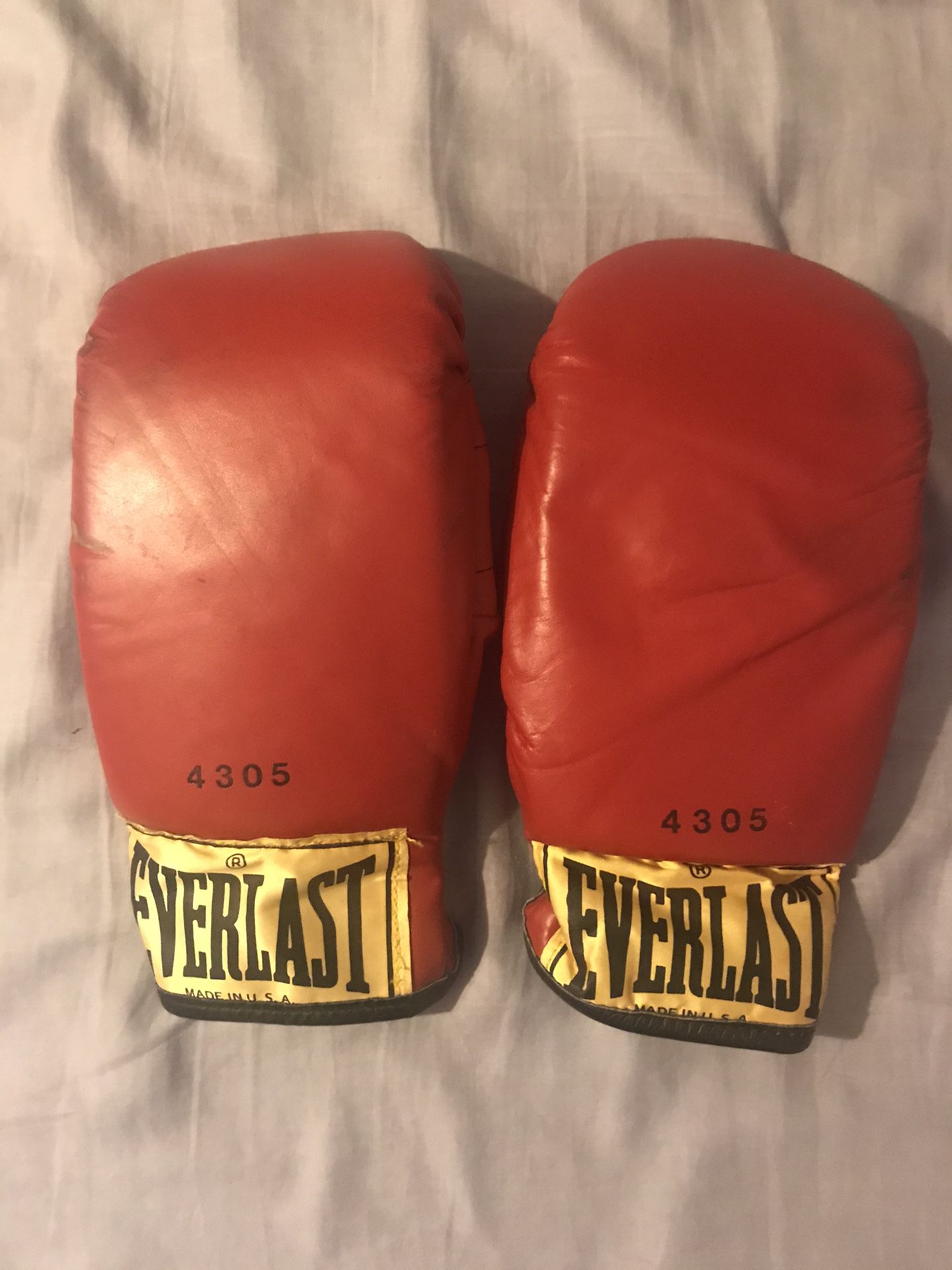 privaat koud Stof Everlast 4305 Leather Heavy Bag Speed Bag Gloves Made in the USA vintage  for Sale in Fountain Hills, AZ - OfferUp