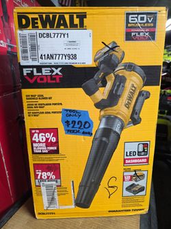 DEWALT 60V FLEXVOLT BRUHLESS BLOWER TOOL ONLY NEW