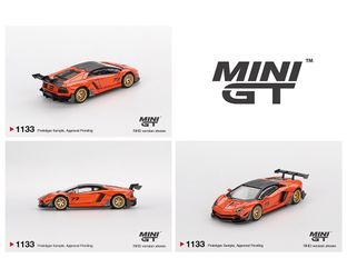 Mini GT 1:64 LB★WORKS Lamborghini Aventador – Orange – MDX 2025 Limited Edition Diecast