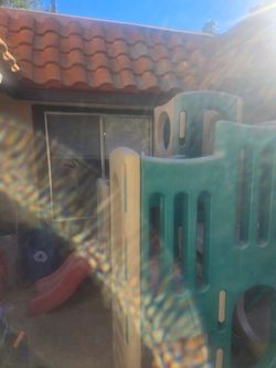 Kids Plastic Outdoor Playset with Slide