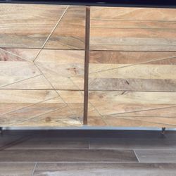 Westelm Roar & Rabbit™ Brass Geo Inlay 6-Drawer Dresser + 2 Roar & Rabbit™ Geo Inlay Nightstand