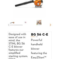 Stihl Hand Held Gas Leaf Blower