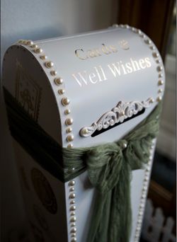 Custom Wedding Mailbox - 4 Ft Tall